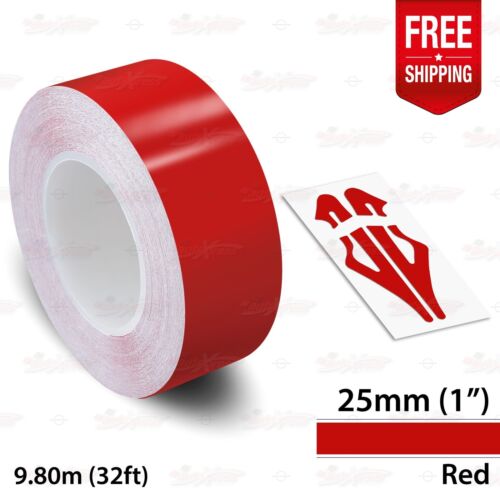 RED Roll PIN STRIPE Car PinStriping Trim Line TAPE Decal Adhesive Vinyl Sticker - Bild 14 von 27