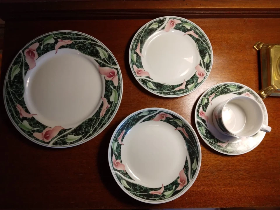 Gibson Rosa Cala Lilly Flores PLATOS DE CENA Y ENSALADA, CUENCOS, TAZAS, PLATILLOS Foto 2 de 4