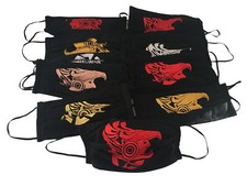 10 Pack of Handmade Embroidered Mexican Fabric Face Masks