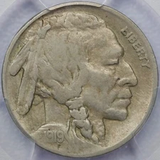 1919-S 5c Buffalo Nickel - PCGS VF 35