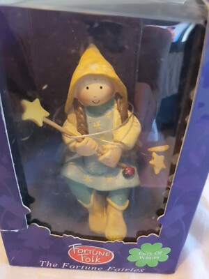 Fortune Folk  Fairies'' Fairy Of Wishes'' Fig NIB Name Them Play Put In Garden