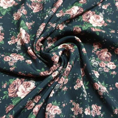 FLEURS DE MINUIT PRINT VISKOSE MORRACAIN SCHNEIDEREI STOFF * 138cm breit * 10...
