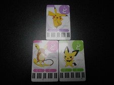 Pokemon Music Musical Note Card x3 Pikachu Pichu Raichu Evolutions #3543