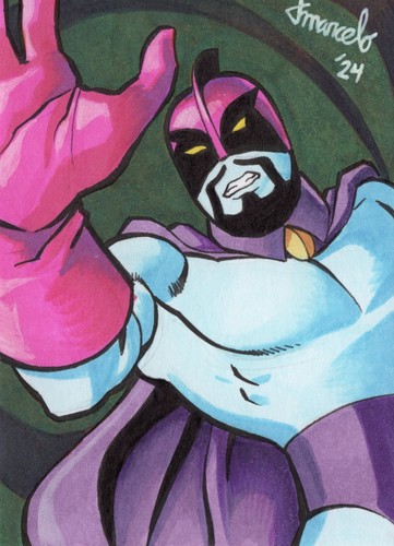 ORIGINAL Super Friends - Captain Shark 1/1 Hand Drawn Sketch Card ACEO Art - 第 1/3 張圖片