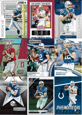 Andrew Luck 11 Card Lot with Score Rookie & Inserts NM