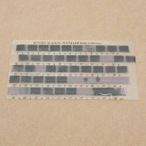 Minox Archival Negative Holder - EMPTY Plastic Storage Sleeve (No Negatives Inc)