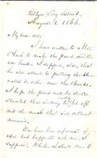 WILLIAM CULLEN BRYANT HANDWRITTEN AUTOGRAPHED LETTER 1866