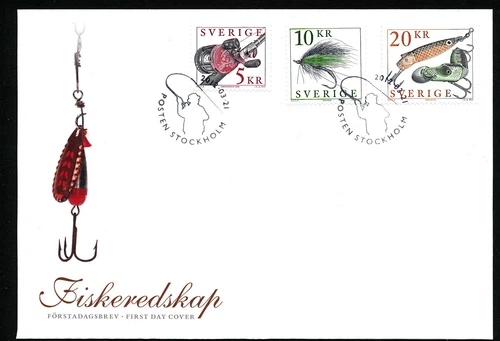 Sweden 2012 Cachet FDC Fishing Gear. Engraver Sjööblom.