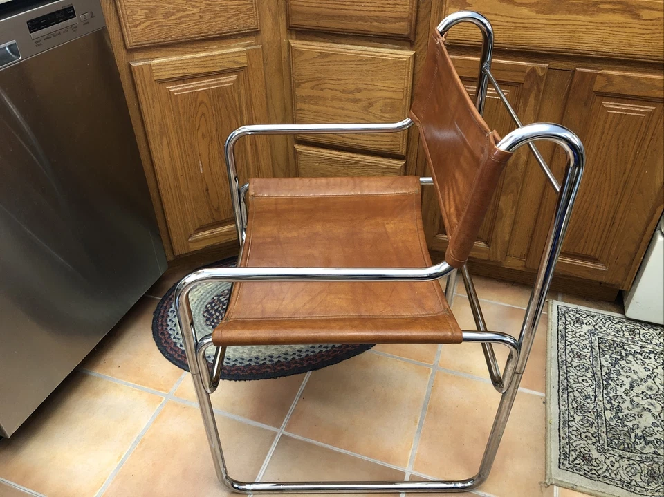 Silla vintage Pieff and Co. cromada, sin marca Foto 2 de 4