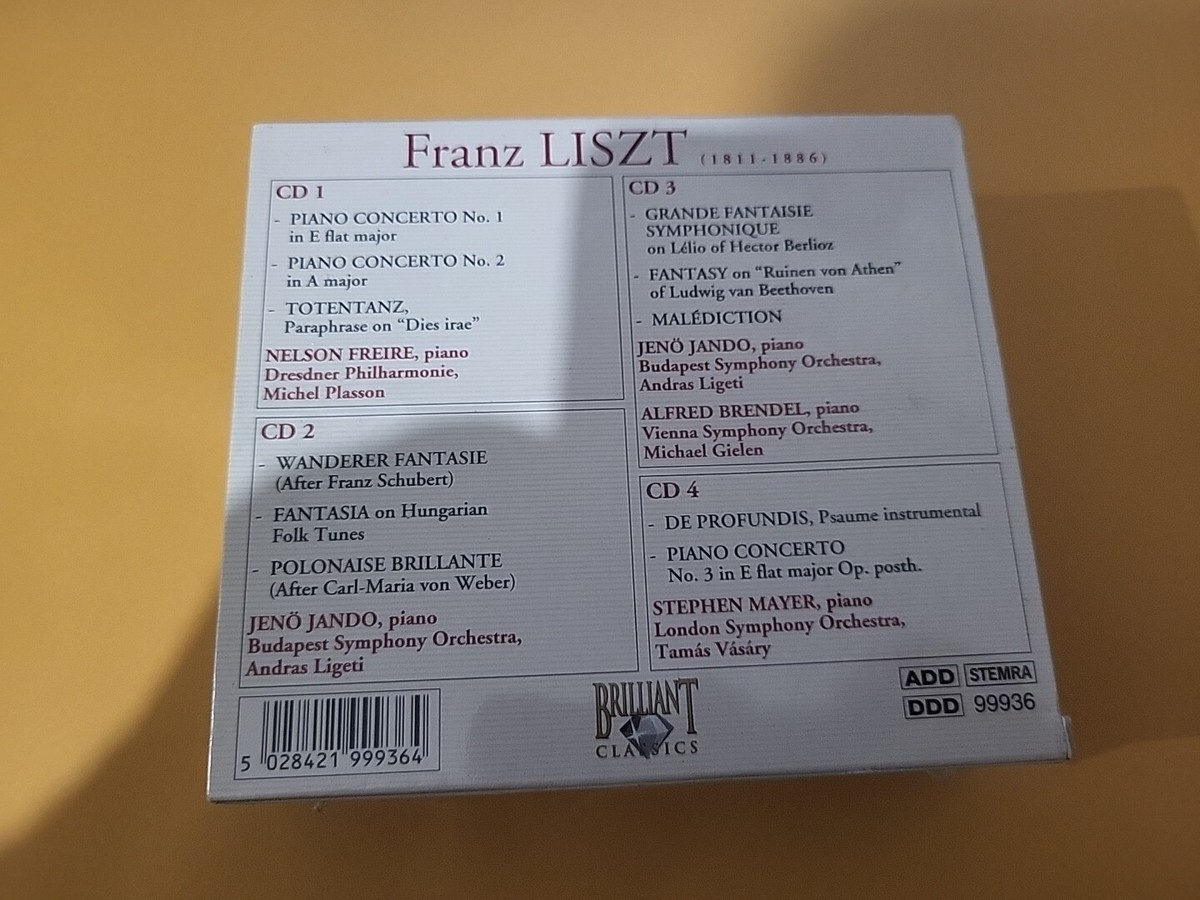 LISZT RECITAL MIKHAIL RUDY おまけ付き セット CD Liszt: Works for Piano and Orchestra Brilliant Classics 4 Disc CD