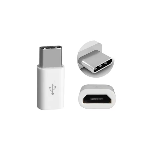 2x Adaptador universal cable MICRO USB a TIPO C OTG blanco - Imagen 3 de 6
