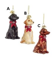 Noble Gems  Labrador Retriever Glass Ornament