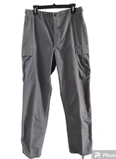 Propper Tactical Cargo Pants 31x35 Gray Ripstop Workwear Adj Waist Medium Long