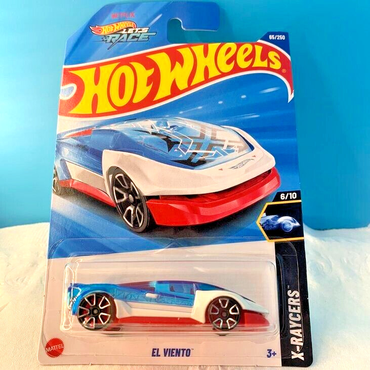 HOT WHEELS 2025 EL VIENTO RED & WHITE 65/250 HYX11 LET'S RACE NETFLIX SERIES