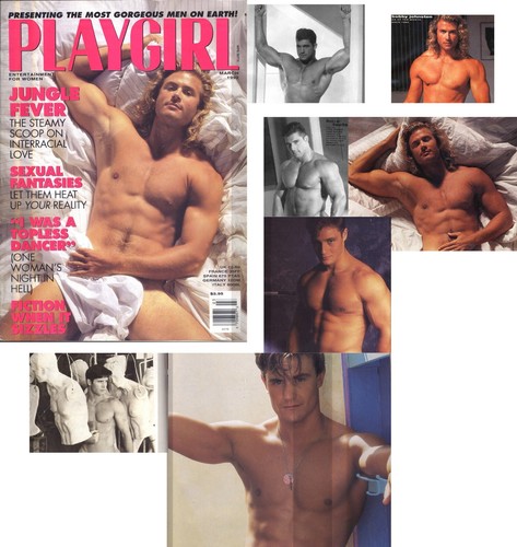 PLAYGIRL 3-92 MARCH 1992 ACTOR BOBBY JOHNSTON! TIM MARINELLI ATLAS NUDE LONG HAI - Picture 2 of 2