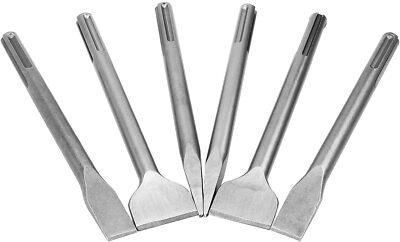 6 Pcs SDS Max Bits Chisel Set Hammer Drill Chisel Set 3/4 inch Masonry Concrete