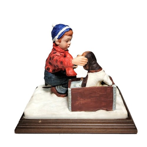 Norman Rockwell "Boy Meets His Dog" Four Seasons Collection Figurka Certyfikat - Zdjęcie 4 z 13