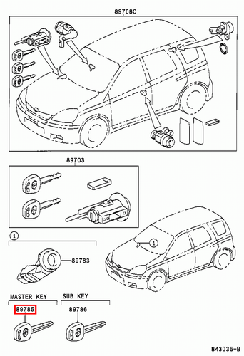 Genuine Camry SXV20 MCV36 MCV30 3.0 2.2 Transponder Master Key Blank Uncoded - Picture 20 of 24
