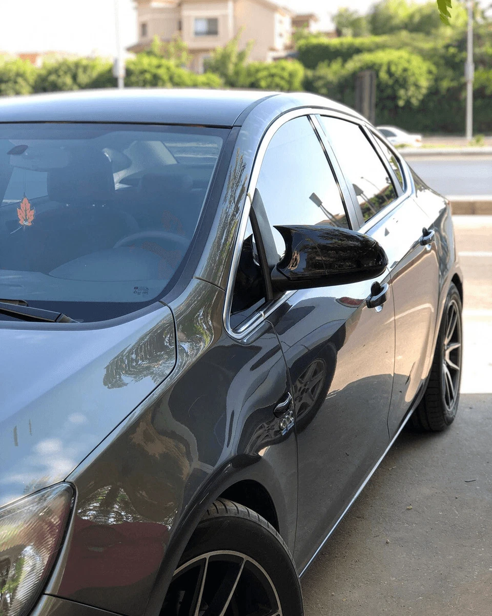 Pair For Vauxhall Opel Astra J 2010-2013 Carbon Fiber Wing Mirror 