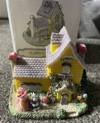 ''THE BUNNY FAMILY VILLAGE''- Flopsy's Tea Room EH07 - 1995 Dillard's/RETIRED