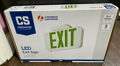 LED Exit Sign / Emergency Light Combo Lithonia Lighting CS Contractor Select