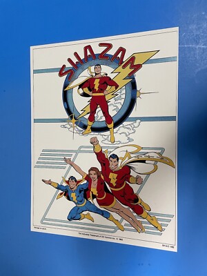 DC COMICS SHAZAM FAMILY CAPTAIN MARVEL MARY MARVEL CAPTAIN MARVEL JR POSTER NEW