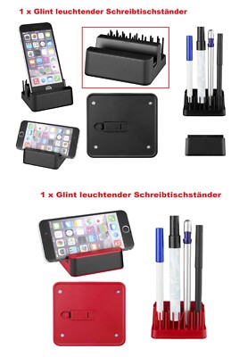 Glint leuchtender Halter für Handy Schreibtischständer Schreibtischhalterung Led