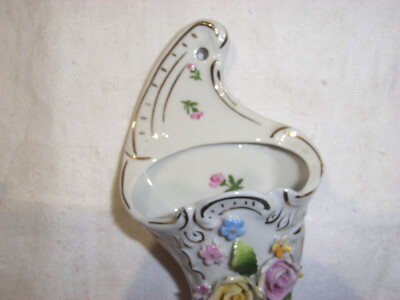 Alte Wandvase Vase Wand Thringen Genschwerda Blumen Fllhorn Handarbeit um  1939 | eBay.de