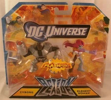 DC UNIVERSE ACTION LEAGUE CYBORG & ELEMENT WOMAN *NEW*