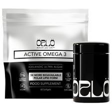 Orlo Vegan Omega 3 Algae Oil 1000mg EPA DHA Icelandic Nordic 3X Absorption