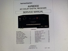 Harman Kardon  Avr8000 Service Manual Digital