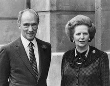 British Prime Minster Margaret Thatcher her Canadian counterpart P- Old Photo