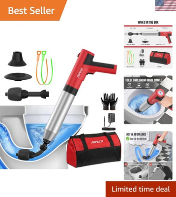 #ad High Pressure Drain Unclogger with Eco Friendly Design Ultimate Bathroom Tool $119.99