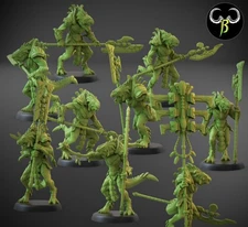 Star Temple Guard X10 28mm Lizard Men Fantasy Aztec Dinosaurs