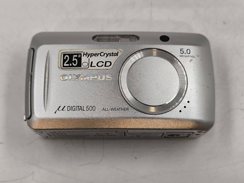 ジャンク品OLYMPUS STYLUS デジタルカメラ Olympus Stylus-Digital 500 5.0 MP Digital Camera Silver - Working