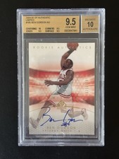 2004-05 SP Authentic Ben Gordon Limited Auto Rookie Card #/100. BGS 9.5 GEM MINT