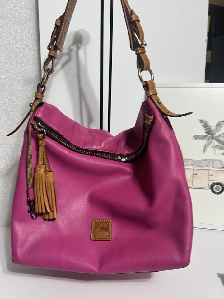 Dooney Bourke Large Leather Hobo Purse - Image 2 of 4