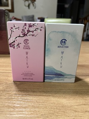 Set of 2 - Avon haiku Kyoto Flower & Reflection Eau de Parfum Spray 1.7 fl oz