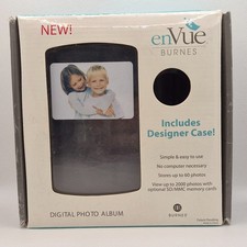 Burnes enVue Digital Photo Album Portable 60-Photo Viewer w/ Designer Case