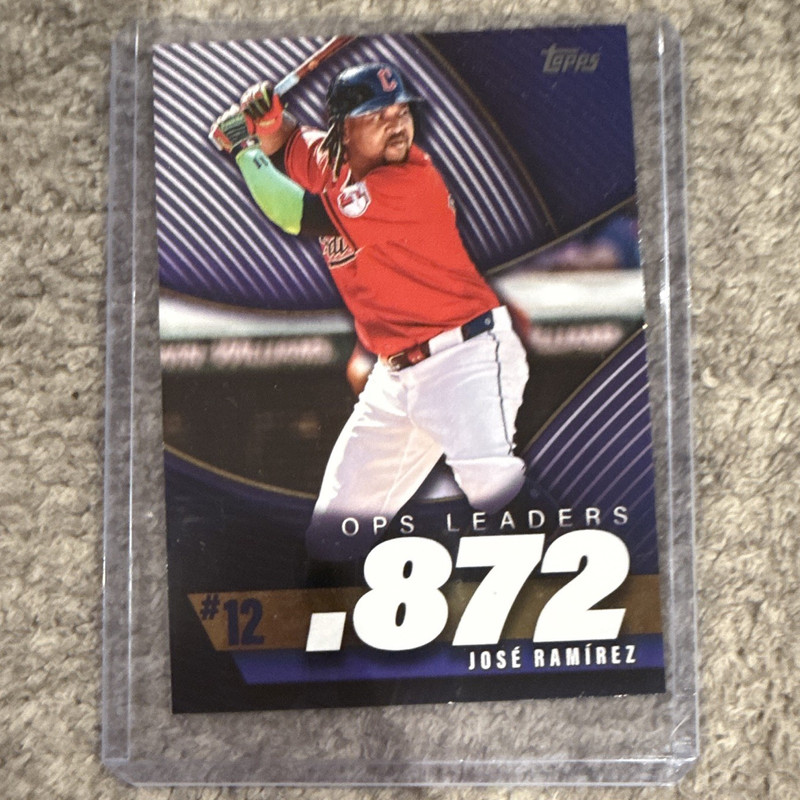 Topps 2025 OPS Leaders Insert José Ramírez Cleveland Guardians #12