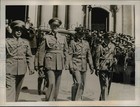 1940 Press Photo La Paz Bolivia Army Chief Bernardino B Ryoja, Gen C Quintanilla
