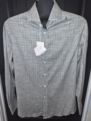 Brunello Cucinelli Men's Long Sleeve Button-Down Shirt Size Small