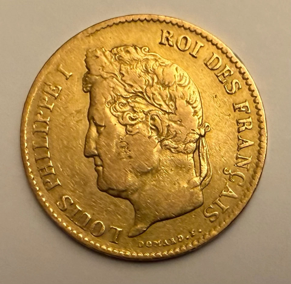France, 40 Francs Or Louis-Philippe, 1834 L (Bayonne) - Photo 1/2