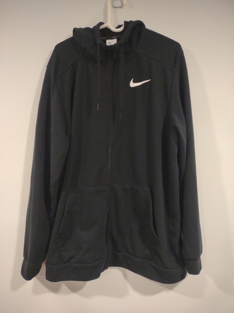 Nike Dri-Fit Full Zip Hoodie ~ CZ6376-010 ~ Men's XLT | eBay