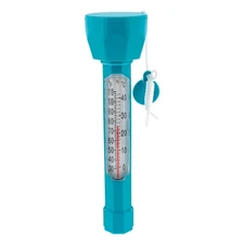 U.S. Pool Supply Teal Floating Buoy Pool Thermometer Jumbo Temperature Display