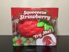 Sunny Days Jumbo Squeezy Strawberry Squishy Toy Stress Relief Sensory Fun NIB