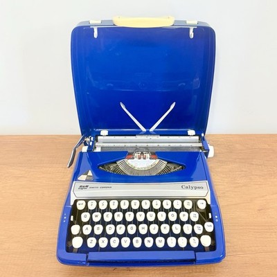 Smith Corona Calypso Schreibmaschine 1976 Blau Elektrisch Vintage Mechanisch