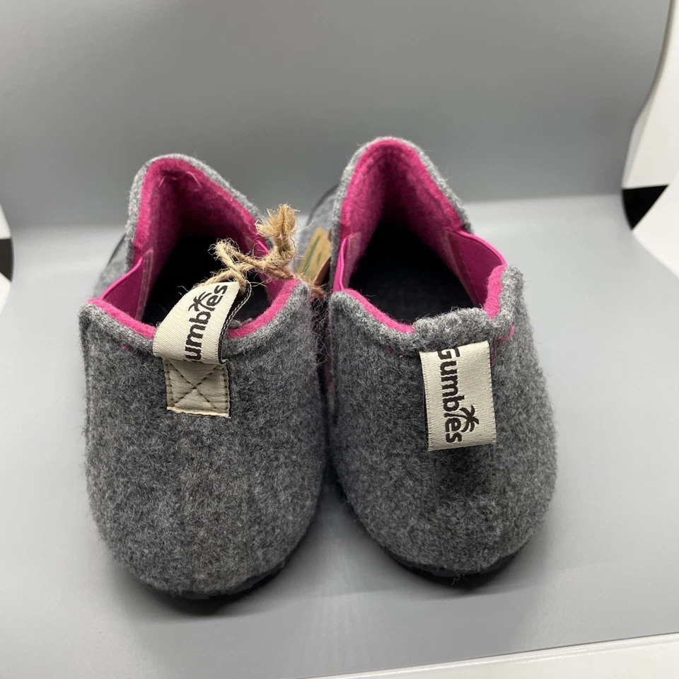 Gumbies Gris Rosa Zapatillas Botas Exterior Australia Interior Exterior EE. UU. W8 / M7 Foto 3 de 4