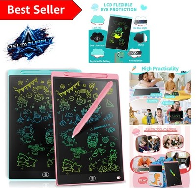 2-Pack 8.5-Inch Colorful LCD Writing Tablet - Perfect Educational Gift for Kids