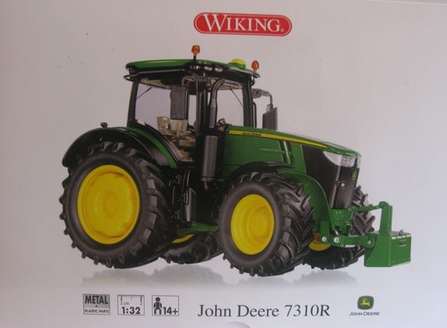 Tractor John Deere 7310R verde Wiking 1:32 077837 - Imagen 13 de 13